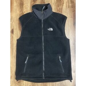 The North Face Y2K 90's Polartec BLACK Fleece Vest Standup Collar Men's Size L